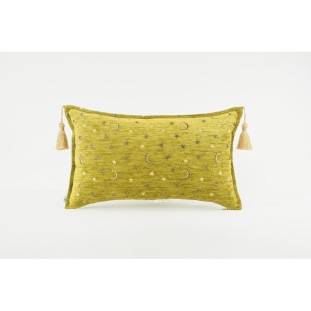 Fabric Pillow, Fabric Pillow 12x20, Pistachio Green Arabian Night Pattern Turkish Fabric Pillow Cover,Decorative Bohemian Pillow