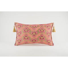 Fabric Pillow, Fabric Pillow 12x20, Pale Pink Tiger Eyes Pattern Turkish Fabric Pillow Cover,Decorative Throw Bohemian Pillow
