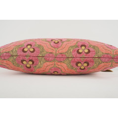 Fabric Pillow, Fabric Pillow 12x20, Pale Pink Tiger Eyes Pattern Turkish Fabric Pillow Cover,Decorative Throw Bohemian Pillow