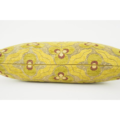 Fabric Pillow, Fabric Pillow 12x20, Pistachio Green Tiger Eyes Pattern Turkish Fabric Pillow Cover, Decorative Bohemian Pillow