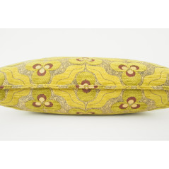 Fabric Pillow, Fabric Pillow 12x20, Pistachio Green Tiger Eyes Pattern Turkish Fabric Pillow Cover, Decorative Bohemian Pillow