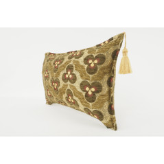 Fabric Pillow, Fabric Pillow 12x20, Moss Green Tiger Eyes Pattern Turkish Fabric Pillow Cover,Decorative Throw Bohemian Pillow