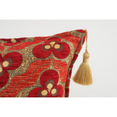 Fabric Pillow, Fabric Pillow 12x20, Red Tiger Eyes Pattern Turkish Fabric Pillow Cover,Decorative Accent Throw Bohemian Pillow