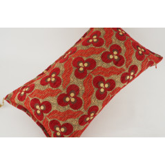 Fabric Pillow, Fabric Pillow 12x20, Red Tiger Eyes Pattern Turkish Fabric Pillow Cover,Decorative Accent Throw Bohemian Pillow