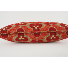 Fabric Pillow, Fabric Pillow 12x20, Red Tiger Eyes Pattern Turkish Fabric Pillow Cover,Decorative Accent Throw Bohemian Pillow