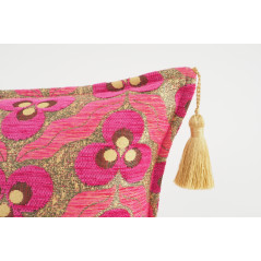 Fabric Pillow,Fabric Pillow 12x20,Mazenda Pink Tiger Eyes Pattern Turkish Fabric Pillow Cover,Decorative Accent Bohemian Pillow
