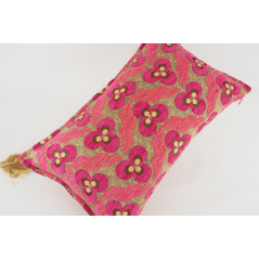 Fabric Pillow,Fabric Pillow 12x20,Mazenda Pink Tiger Eyes Pattern Turkish Fabric Pillow Cover,Decorative Accent Bohemian Pillow