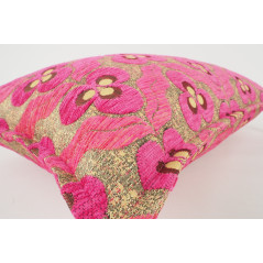 Fabric Pillow,Fabric Pillow 12x20,Mazenda Pink Tiger Eyes Pattern Turkish Fabric Pillow Cover,Decorative Accent Bohemian Pillow