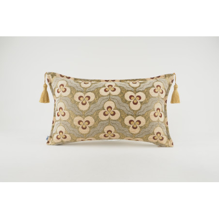 Fabric Pillow, Fabric Pillow 12x20, Beige Tiger Eyes Pattern Turkish Fabric Pillow Cover,Decorative Throw Bohemian Pillow