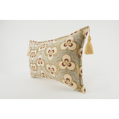 Fabric Pillow, Fabric Pillow 12x20, Beige Tiger Eyes Pattern Turkish Fabric Pillow Cover,Decorative Throw Bohemian Pillow