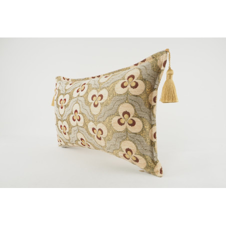 Fabric Pillow, Fabric Pillow 12x20, Beige Tiger Eyes Pattern Turkish Fabric Pillow Cover,Decorative Throw Bohemian Pillow