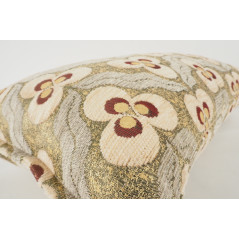 Fabric Pillow, Fabric Pillow 12x20, Beige Tiger Eyes Pattern Turkish Fabric Pillow Cover,Decorative Throw Bohemian Pillow
