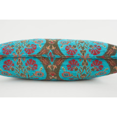 Fabric Pillow,Fabric Pillow 12x20,Turquoise Blue Morocco Pattern Tulip Turkish Fabric Pillow,Decorative Pillow,Bohemian Pillow