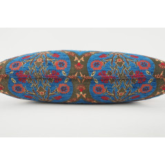 Fabric Pillow, Fabric Pillow 12x20, Navy Blue Morocco Pattern Tulip Turkish Fabric Pillow, Decorative Pillow, Bohemian Pillow