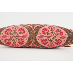Fabric Pillow, Fabric Pillow 12x20, Pale Pink Morocco Pattern Tulip Turkish Fabric Pillow, Decorative Pillow, Bohemian Pillow
