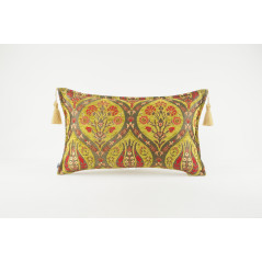 Fabric Pillow,Fabric Pillow 12x20,Pistachio Green Morocco Pattern Tulip Turkish Fabric Pillow,Decorative Pillow,Bohemian Pillow