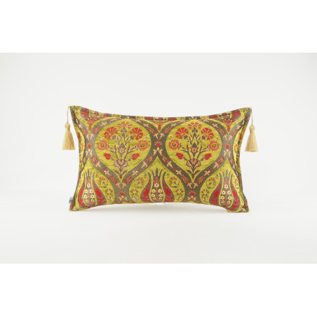 Fabric Pillow,Fabric Pillow 12x20,Pistachio Green Morocco Pattern Tulip Turkish Fabric Pillow,Decorative Pillow,Bohemian Pillow