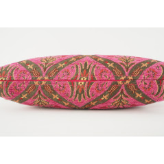 Fabric Pillow,Fabric Pillow 12x20,Mazenda Pink Morocco Pattern Tulip Turkish Fabric Pillow,Decorative Pillow,Bohemian Pillow