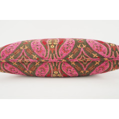 Fabric Pillow,Fabric Pillow 12x20,Mazenda Pink Morocco Pattern Tulip Turkish Fabric Pillow,Decorative Pillow,Bohemian Pillow