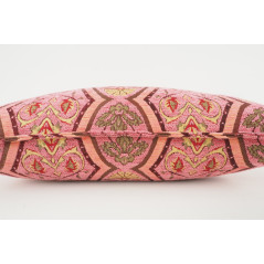 Fabric Pillow,Fabric Pillow 12x20,Pale Pink Carnation Pattern Turkish Fabric Pillow,Decorative Throw Pillow,Bohemian Pillow