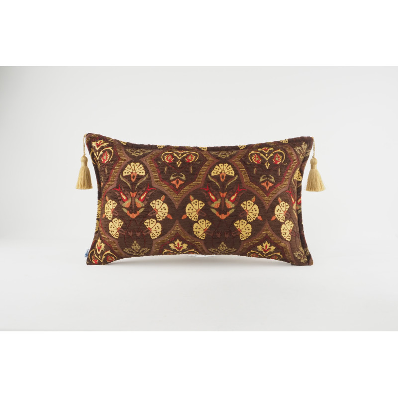 Fabric Pillow, Fabric Pillow 12x20, Brown Carnation Pattern Turkish Fabric Pillow,Decorative Throw Pillow,Bohemian Pillow Fabric Pillow, Fabric Pillow 12x20, Brown Carnation Pattern Turkish Fabric Pillow,Decorative Throw Pillow,Bohemian Pillow