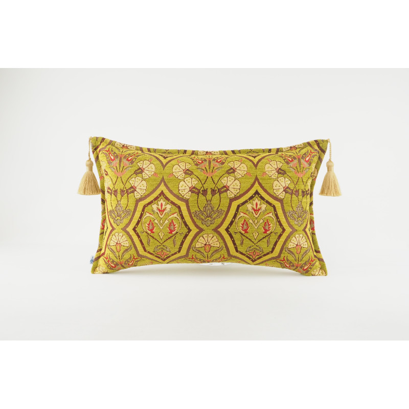 Fabric Pillow, Fabric Pillow 12x20, PIstachio Green Carnation Pattern Turkish Fabric Pillow, Decorative Pillow, Bohemian Pillow Fabric Pillow, Fabric Pillow 12x20, PIstachio Green Carnation Pattern Turkish Fabric Pillow, Decorative Pillow, Bohemian Pillow