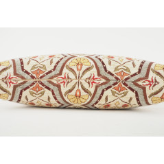 Fabric Pillow,Fabric Pillow 12x20,Beige Carnation Pattern Turkish Fabric Pillow,Decorative Pillow,Throw Pillow,Bohemian Pillow