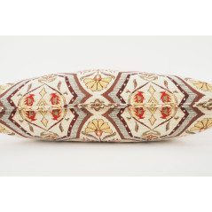 Fabric Pillow,Fabric Pillow 12x20,Beige Carnation Pattern Turkish Fabric Pillow,Decorative Pillow,Throw Pillow,Bohemian Pillow