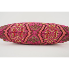 Fabric Pillow, abric Pillow 12x20,Mazenda Pink Carnation Pattern Turkish Fabric Pillow,Decorative Throw Pillow,Bohemian Pillow