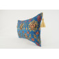 Fabric Pillow, Fabric Pillow 12x20, Navy Blue Topkapi Palace Tulip Pattern Turkish Fabric Pillow Cover, Decorative Throw Pillow Fabric Pillow, Fabric Pillow 12x20, Navy Blue Topkapi Palace Tulip Pattern Turkish Fabric Pillow Cover, Decorative Throw Pillow