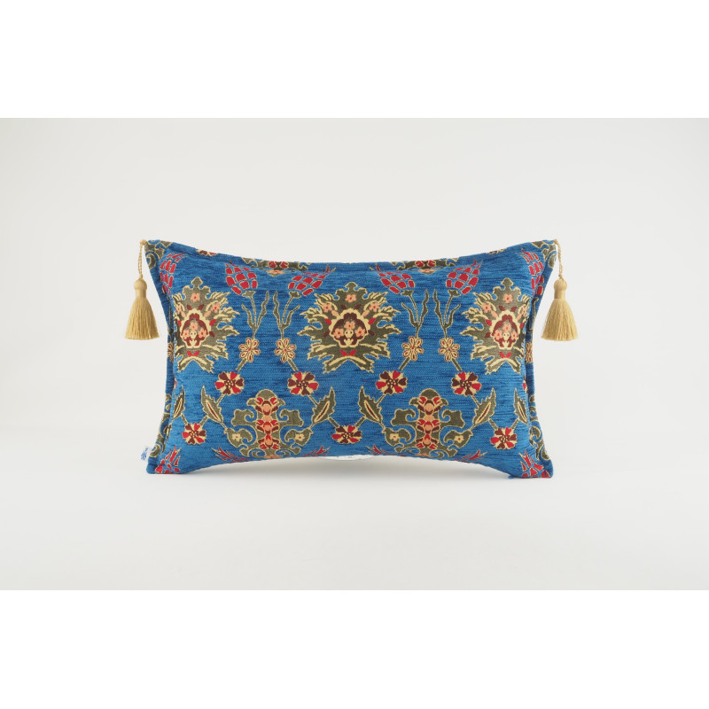 Fabric Pillow, Fabric Pillow 12x20, Navy Blue Topkapi Palace Tulip Pattern Turkish Fabric Pillow Cover, Decorative Throw Pillow Fabric Pillow, Fabric Pillow 12x20, Navy Blue Topkapi Palace Tulip Pattern Turkish Fabric Pillow Cover, Decorative Throw Pillow