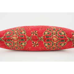 Fabric Pillow,Fabric Pillow 12x20,Red Topkapi Palace Tulip Pattern Turkish Fabric Pillow Cover,Decorative Pillow,Throw Pillow