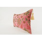 Fabric Pillow, Fabric Pillow 12x20, Pale Pink Topkapi Palace Tulip Pattern Turkish Jacquard  Fabric Pillow Cover, Throw Pillow