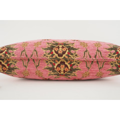 Fabric Pillow, Fabric Pillow 12x20, Pale Pink Topkapi Palace Tulip Pattern Turkish Jacquard  Fabric Pillow Cover, Throw Pillow