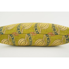 Fabric Pillow, Fabric Pillow 12x20, Pistachio Green Water Line Tulip Pattern Turkish Fabric Pillow, Decorative Pillow, Bohemian 