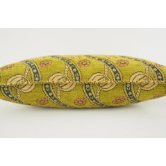 Fabric Pillow, Fabric Pillow 12x20, Pistachio Green Water Line Tulip Pattern Turkish Fabric Pillow, Decorative Pillow, Bohemian 