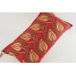 Fabric Pillow, Fabric Pillow 12x20, Red Water Line Tulip Pattern Turkish Fabric Pillow, Decorative Pillow, Bohemian Pillow
