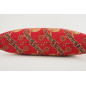 Fabric Pillow, Fabric Pillow 12x20, Red Water Line Tulip Pattern Turkish Fabric Pillow, Decorative Pillow, Bohemian Pillow