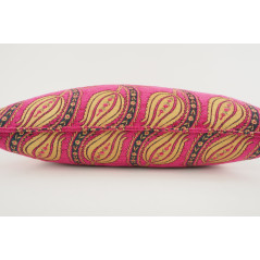 Fabric Pillow,Fabric Pillow 12x20,Mazenda Pink Water Line Tulip Pattern Turkish Fabric Pillow, Decorative Pillow,Bohemian Pillow