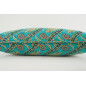 Fabric Pillow,Fabric Pillow 12x20,Turquoise Blue Water Line Tulip Pattern Turkish Fabric Pillow,Decorative,Bohemian Pillow Fabric Pillow,Fabric Pillow 12x20,Turquoise Blue Water Line Tulip Pattern Turkish Fabric Pillow,Decorative,Bohemian Pillow