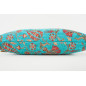 Fabric Pillow, Fabric Pillow 12x20, Turquoise Blue Caucasus Carnation Pattern Turkish Fabric Pillow, Decorative Bohemian Pillow Fabric Pillow, Fabric Pillow 12x20, Turquoise Blue Caucasus Carnation Pattern Turkish Fabric Pillow, Decorative Bohemian Pillow