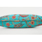 Fabric Pillow, Fabric Pillow 12x20, Turquoise Blue Caucasus Carnation Pattern Turkish Fabric Pillow, Decorative Bohemian Pillow Fabric Pillow, Fabric Pillow 12x20, Turquoise Blue Caucasus Carnation Pattern Turkish Fabric Pillow, Decorative Bohemian Pillow