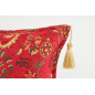 Fabric Pillow, Fabric Pillow 12x20, Red Caucasus Carnation Pattern Turkish Fabric Pillow, Decorative Bohemian Pillow Fabric Pillow, Fabric Pillow 12x20, Red Caucasus Carnation Pattern Turkish Fabric Pillow, Decorative Bohemian Pillow