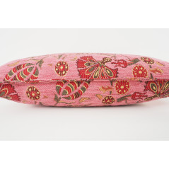 Fabric Pillow,Fabric Pillow 12x20,Pale Pink Caucasus Carnation Pattern Turkish Fabric Pillow,Decorative Pillow,Bohemian Pillow