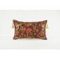 Fabric Pillow, Fabric Pillow 12x20, Brown Caucasus Carnation Pattern Turkish Fabric Pillow, Decorative Pillow, Bohemian Pillow Fabric Pillow, Fabric Pillow 12x20, Brown Caucasus Carnation Pattern Turkish Fabric Pillow, Decorative Pillow, Bohemian Pillow