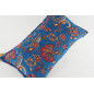 Fabric Pillow,Fabric Pillow 12x20,Navy Blue Caucasus Carnation Pattern Turkish Fabric Pillow,Decorative Pillow,Bohemian Pillow