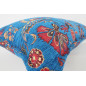 Fabric Pillow,Fabric Pillow 12x20,Navy Blue Caucasus Carnation Pattern Turkish Fabric Pillow,Decorative Pillow,Bohemian Pillow