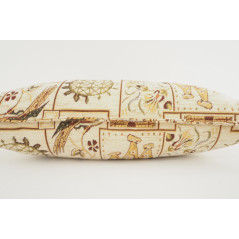 Fabric Pillow, Fabric Pillow 12x20, Beige Turkish Dream Pattern Turkish Fabric Pillow, Decorative Pillow, Bohemian Pillow