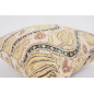 Fabric Pillow, Fabric Pillow 18x18, Beige Water Line Tulip Pattern Turkish Fabric Pillow, Decorative Accent and Throw Pillow Fabric Pillow, Fabric Pillow 18x18, Beige Water Line Tulip Pattern Turkish Fabric Pillow, Decorative Accent and Throw Pillow