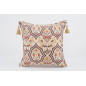 Fabric Pillow, Fabric Pillow 18x18, Beige Carnation Pattern Turkish Fabric Pillow, Decorative Accent and Throw Pillow Fabric Pillow, Fabric Pillow 18x18, Beige Carnation Pattern Turkish Fabric Pillow, Decorative Accent and Throw Pillow
